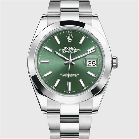 rolex 126300 mint green.